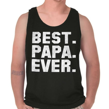 Brisco Brands Best Papa Ever Fathers Day Gift Unisex Jersey Tank Top (Best Nfl Jerseys Ever)