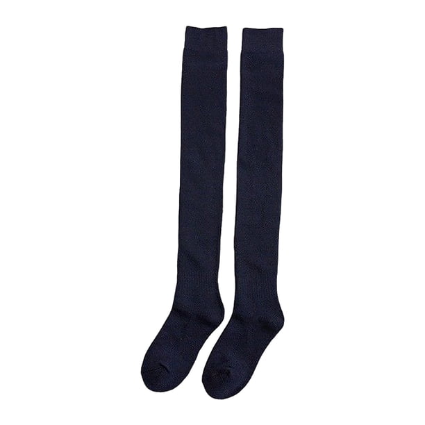 Sonducket 1 par de medias largas gruesas para mujer, calcetines ajustados por encima de la rodilla de felpa para otoño e invierno, calzado de Color Accesorios de calzado Azul oscuro Sonducket AP012130-07
