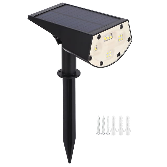 Lámpara de césped impermeable al aire libre, lámpara de césped solar Lámpara de pared de jardín Luz de pared solar construida para precisión Jadeshay A