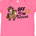 thumbnail image 4 of Inktastic Off to the Races with Cowgirl on Horse Girls Baby Bodysuit, 4 of 5