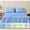 Blue, variant on Dream Living King Size Bedding Set (Includes 1 Flat Sheet, 1 Fitted Sheet, 2 Pillow Covers, 14'' Deep Pocket Soft Microfiber 4 Piece Set) Black