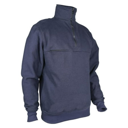 Firefighters Zip Turtleneck - Tru-Spec 1443 Mens XFire 1/4 Zip Job Shirt, Firefighter Shirt, Navy