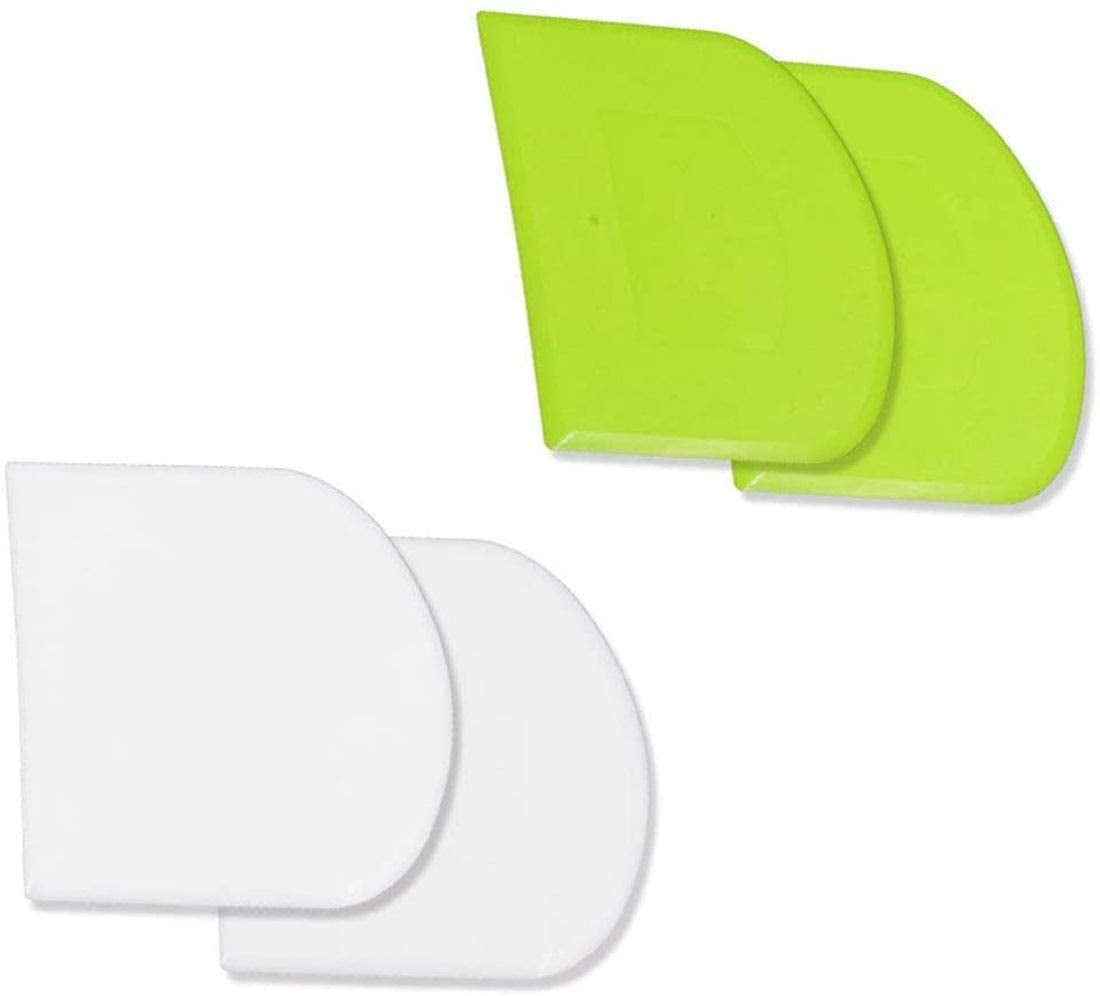 Rubber Dough Bowl Scraper Food Grade PE Flexible Cake and Pastry