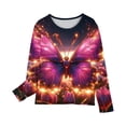 thumbnail image 5 of Jinhomg Kids Boys Girls Cute Shirts Funny Cartoon Graphic Casual T-Shirts Lightweight Comfy Long Sleeve Crew Neck Tunic Tops Daily Wear Multicolor 130, 5 of 6