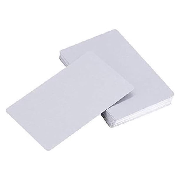 100 tarjetas de presentación de metal con sublimación en blanco, tarjetas de presentación de metal con impresión láser gruesa, tarjetas de presentación en blanco, color plateado