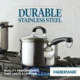 thumbnail image 6 of Farberware Brilliance 3 Quart Saucepan with Lid, Induction Compatible, Metal Utensil and Dishwasher Safe, Stainless Steel, 6 of 15