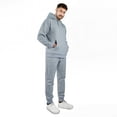 thumbnail image 6 of GINGTTO Men's 2 Piece Jacquard Hoodie & Joggers Set Textured Streetwear Spring Casual Outfits, 6 of 7