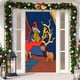 thumbnail image 1 of Mini Grinch Ornaments Grinch Ornaments Grinch Christmas Decorations Christmas Door Cover,Christmas Door Decoration, Front Door Decor Holiday Xmas Party Supplies 78.7x35.4Inch, 1 of 3
