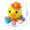 thumbnail image 3 of VISALY Lindo rompecabezas de pulpo sensorial para dedos para niños, juguetes de educación temprana con rotación de prensa, 3 of 5