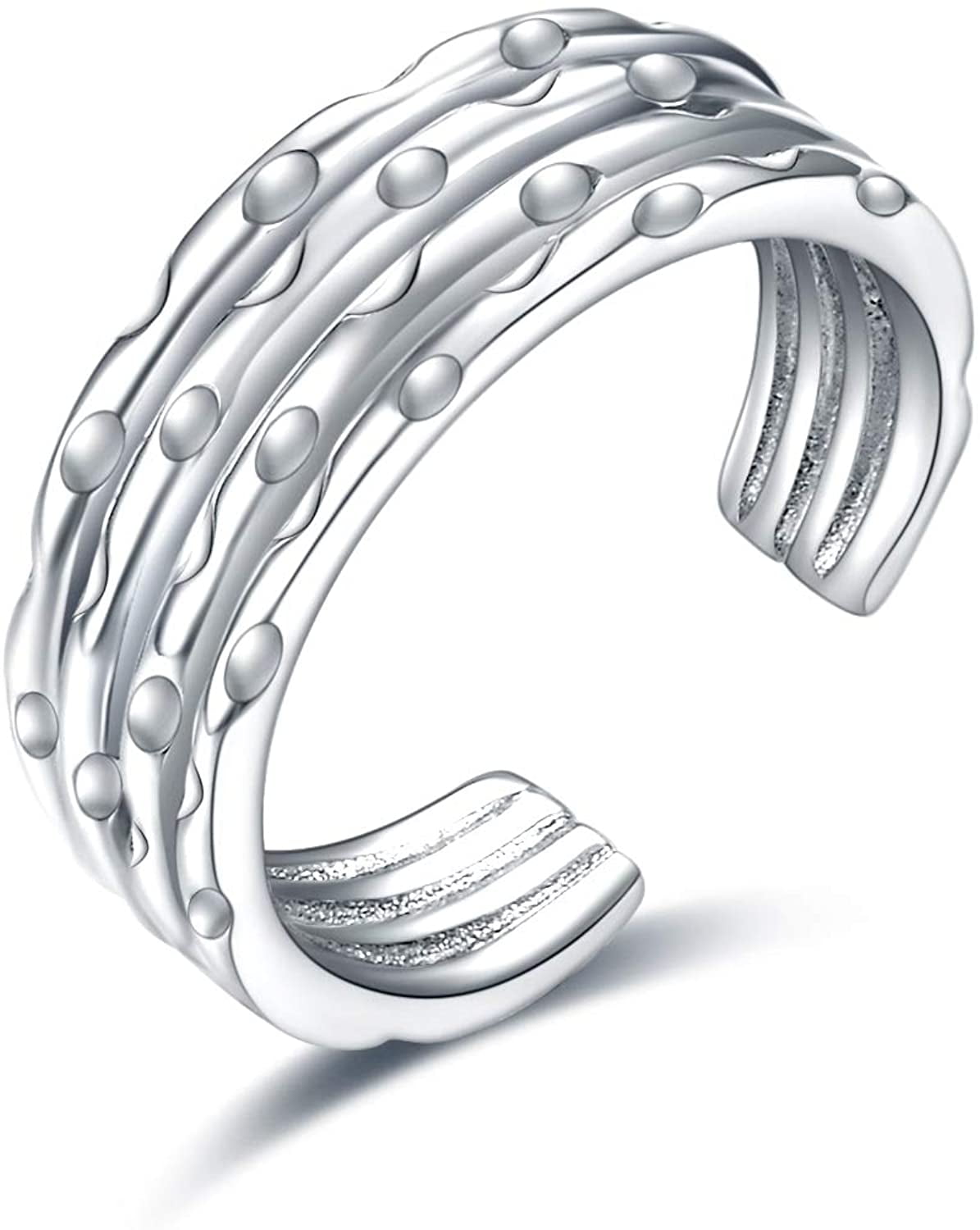 Flower Design Toe Ring Face Height 5 mm Genuine Sterling Silver 925 USA Seller 