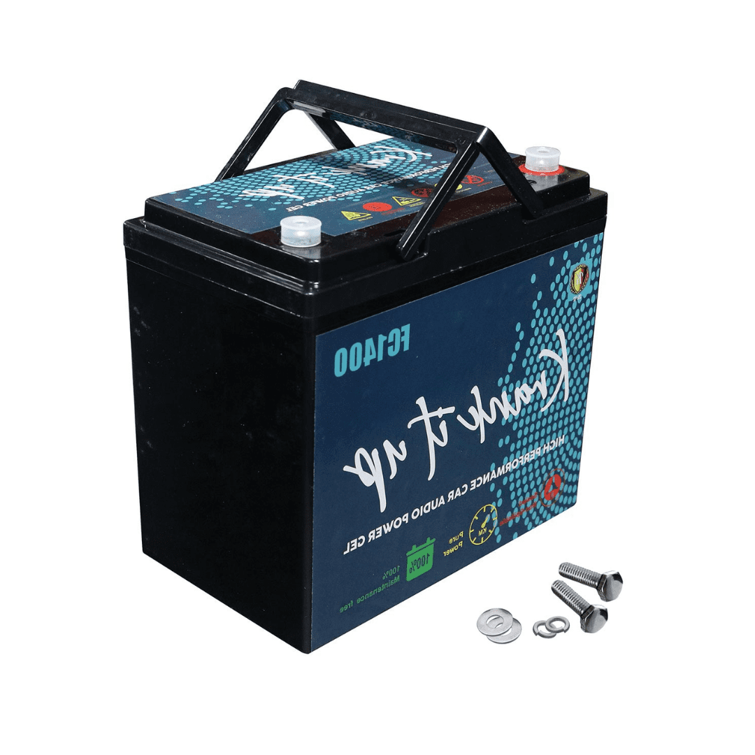 Krank It UP FC1400 12V Power Cell Battery – 1500 Watts / 60Ah AGM Power Supply for Car Audio Systems