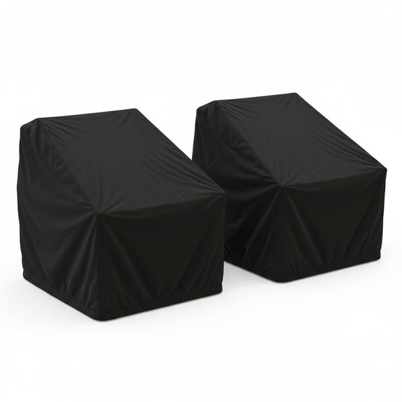 Mayne Mesa Black Outdoor Patio Chair Cover, 2-Pack
