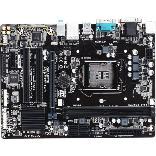 Gigabyte Ultra Durable GAH110MS2H Desktop Motherboard Intel H110