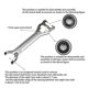 thumbnail image 3 of Llave de soporte inferior para bicicleta 3 en 1, herramienta de reparación de bicicletas, accesorios para paquete de bicicletas, 3 of 5
