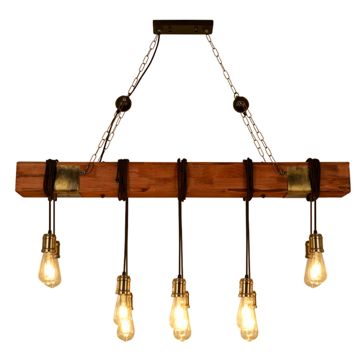 Reclaimed Barnwood Ceiling Box Chandelier Glass Insulator Light Fixture