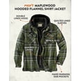 thumbnail image 4 of Legendary Whitetails Chaqueta con capucha estándar Maplewood para hombre, color verde militar, cuadros medianos, 4 of 5