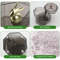 thumbnail image 2 of TSV Rotating Jewelry Storage Organizer, 4-Layer Acrylic Jewelry Box for Earrings Necklaces, Valentines Day Gift, 2 of 7