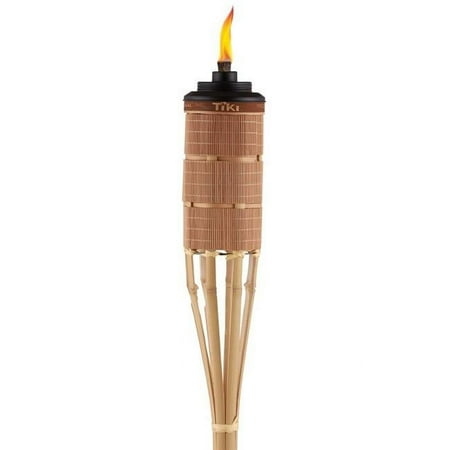 Tiki 8048450 60 in. Luau Brown Bamboo Weather Resistant Outdoor Torch, Brown - Pack of 24