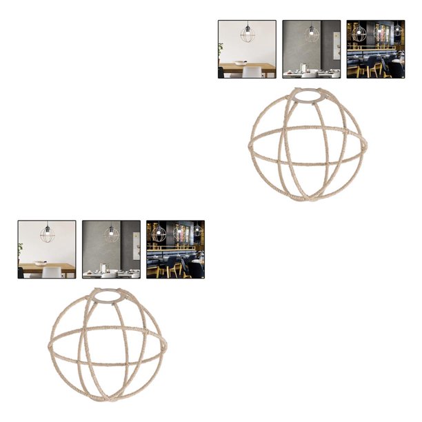 Cateissary Decoración de pantalla de lámpara colgante tejida para dormitorio, comedor, sala de estar Type1 NO1