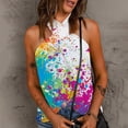 thumbnail image 2 of DPTALR Blouse Décontractée pour Femme, T-Shirt Sans Manches, Débardeur d'Été, 2 of 4