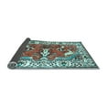 thumbnail image 2 of Ahgly Company Indoor Rectangle Animal Light Blue Traditional Area Rugs, 2' x 4', 2 of 4