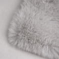 thumbnail image 4 of Phantoscope Deluxe Soft Faux Rabbit Fur Collection Decorative Home Decor Modern Area Rug, Gray, 4 of 4
