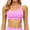 Pink, variant on One Shoulder Sports Bras for Women Sleeveless One Strap Low Impact Asymmetrical Workout Yoga Tops Pink M