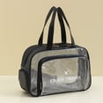 thumbnail image 1 of Transparent PVC Wet Dry Wash Bag Cosmetic Bag Large Capacity Beach Bag, 1 of 7