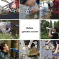 thumbnail image 3 of Water Filter Straw, Ultralight Life Survival Straws Water Purifier, Outdoor Survival Gear for Camping Hiking Climbing and Emergency, 30*225Mm, 2Pcs, 3 of 4