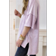 thumbnail image 4 of Camiseta Básica Informal de Verano de Corta con Aberturas Laterales, Talla XXL, Color, 4 of 7