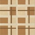 thumbnail image 1 of Ahgly Company Machine Washable Indoor Square Transitional Brown Gold Area Rugs, 6' Square, 1 of 7