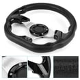 thumbnail image 4 of Modified 320mm/12.5in Racing Car Drifting Steering Wheel with Horn Button Glossy Black Color Universal, 4 of 7