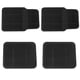 thumbnail image 1 of 1 Set 4 Pcs PVC Waterproof General Car Floor Mats Vehicle Foot Mats (Black), 1 of 3