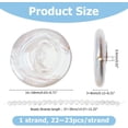 thumbnail image 2 of 1 Strand Natural Keshi Pearl Beads Strands Cultured Freshwater Pearl Flat Round Seashell color 16~18x3~8mm Hole: 0.6mm 22~23pcs/strand 14.57~15.35 inch(37~39cm), 2 of 8