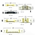 thumbnail image 3 of 25pcs Golden Silver Black Sawtooth Picture Frame Hanger Hanging Photo Wall Oil Painting Mirror Saw Tooth Hooks with Screws, 3 of 9