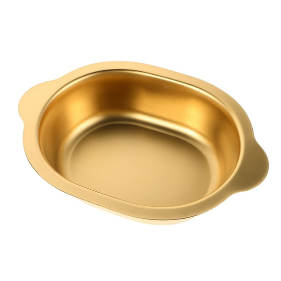 OFFIGAM Golden Stainless Steel Kitchen Salad Bowl, Mixing Bowl for Cooking, Serving, and Food Preparation