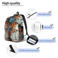 thumbnail image 4 of Yiaed Butterfly and Bloom Beauty Print Backpack, Premium Laptop Backpack, Travel Backpack for Women, Lightweight Backpacks, Comfortable Back Pack-Small, 4 of 7