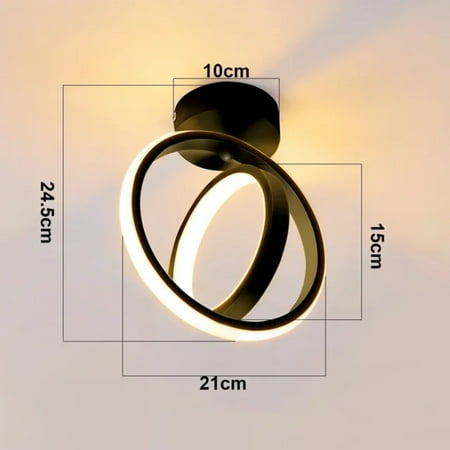 

LCNCAN Three-color Stylish modern and elegant Ceiling Light Chandelier - The perfect lighting solution for home offices hallways balconies and aisles - Surface installation required t