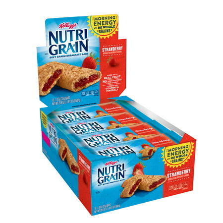 Kellogg's Nutri-Grain Strawberry Soft Baked Cereal Bars 20.8 oz 16 (Best Low Calorie Cereal Uk)