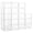 Clear White-18pcs, variant on Plastic Stackable Storage Bins Clear White-18pcs For Home Office Organizing