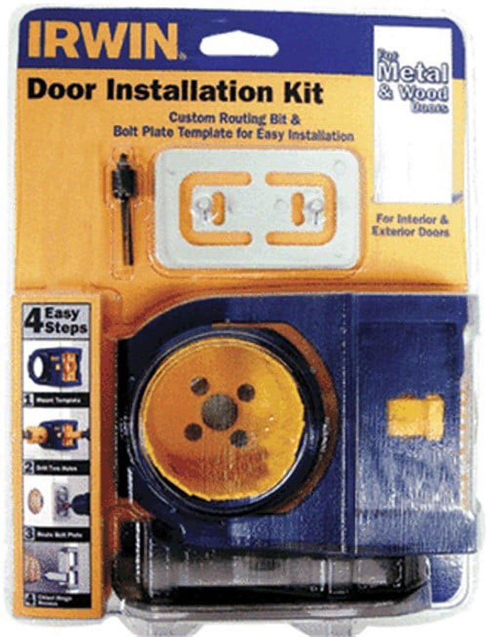 IRWIN 2-3/4 in. L Bi-Metal Door Lock Installation Kit 1 pc. - image 3 of 4