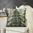thumbnail image 2 of Watercolor Green Black White Decorative Pillow Cases Holiday Square Throw Pillows For Sofa Couch Bedroom Porch Outdoor, 2 of 5