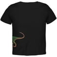 thumbnail image 2 of Allosaurus Dinosaur Distressed Black Toddler T-Shirt - 3T, 2 of 2