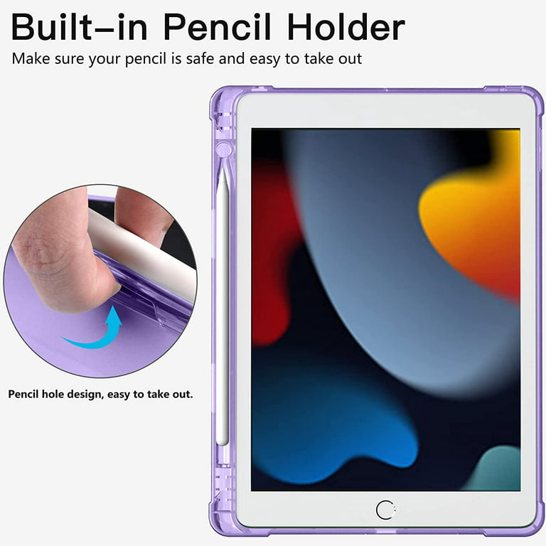 Funbiz Case for 10.2 Inch Apple iPad 9th 8th 7th Generation Case Cover with  Pencil Holder 