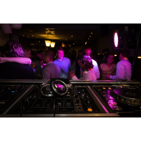 - Peel-n-Stick Poster of Dj Lighting Atmosphere Music Disco PartyPoster 24x16 Adhesive Sticker Poster Print