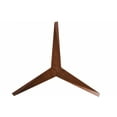 thumbnail image 2 of Eliza-H 3-blade ceiling mount paddle fan in Gloss White finish with walnut ABS blades., 2 of 7