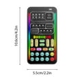thumbnail image 2 of Riwcyla Voice Changer Portable Voice Changer Device with 8 Sound Effects Colorful Light Live Broadcast Handheld Microphone Sound Effects Machine for Phone Laptops Computer Games Sound Card, 2 of 6