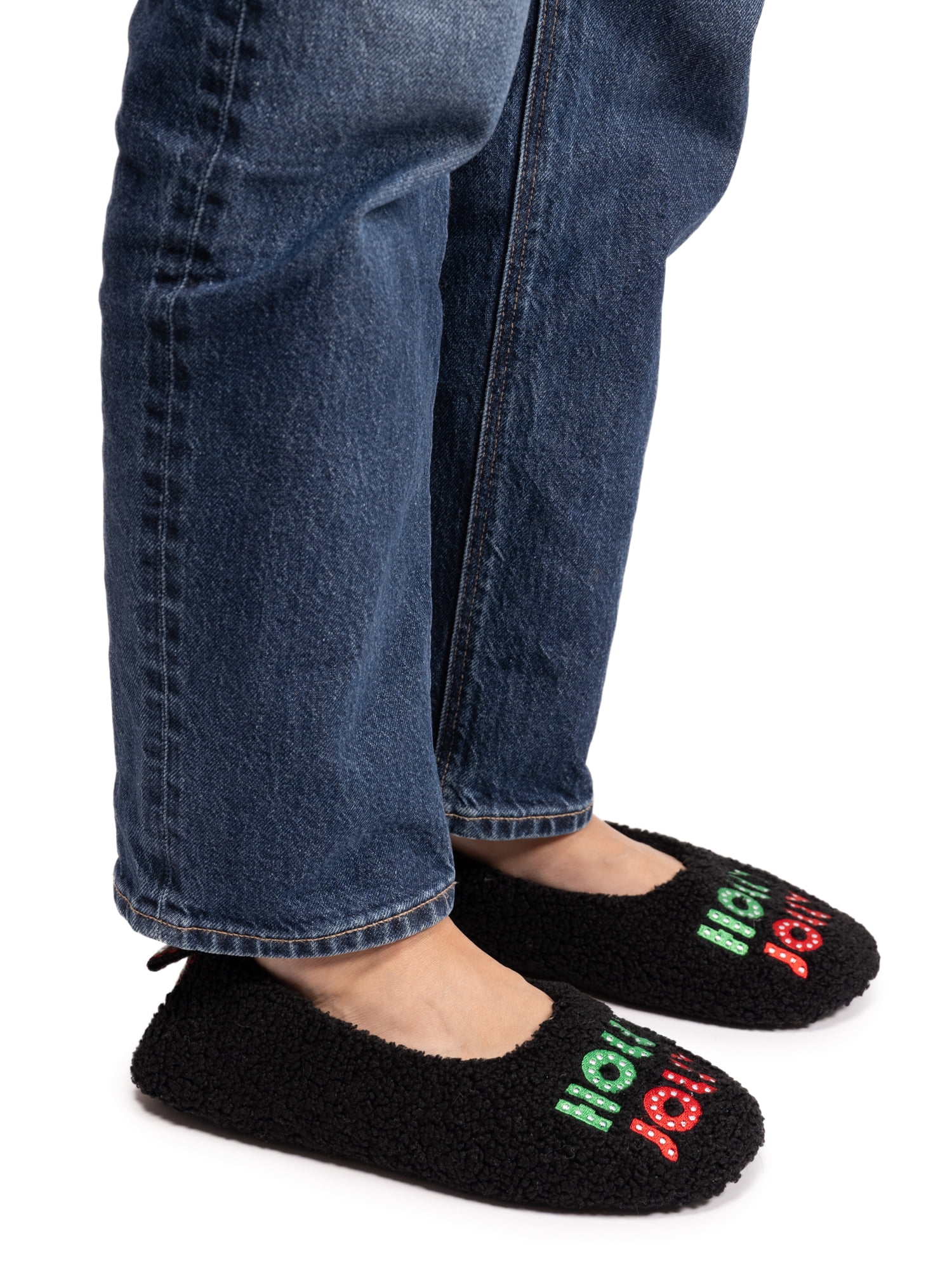 MUK LUKS Women's Travel Ballerina Holiday Slipper