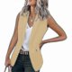 thumbnail image 1 of Women Sleeveless Outwear Casual Work Coat Blazer Waistcoat, 1 of 3