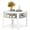 White, variant on Costway 29.5" 2-Tier Round Coffee Table with Storage 4 Shelves Faux Wooden Top White